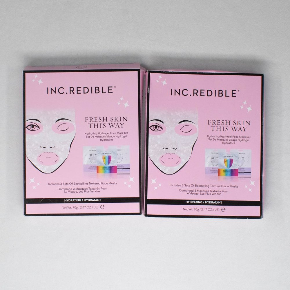 2 INCredible Fresh Skin This Way Hydrating Hydrogel Face Mask Set